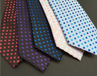 Corbata de 8cm con puntos para hombre, corbatas de negocios, accesorios de la camisa Ascot de poliéster, colorido, amarillo, trasero, rojo, fiesta de boda - details 1
