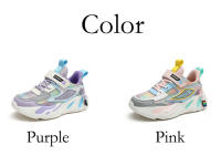 Zapatos de marca para niños, zapatillas de deporte para niñas, zapatos deportivos transpirables para niños, zapatillas de tenis cómodas informales de color rosa a la moda para uso diario - details 6