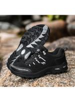 Zapatos de senderismo para hombre, botas de montaña al aire libre, zapatillas de suela gruesa, zapatos de Trekking con cordones a la moda - details 5