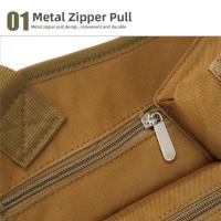 Bolsa de pierna para exteriores de gran capacidad, tela Oxford, impermeable, riñonera para senderismo, cremallera, bolsa de pierna multiusos para exteriores, ciclismo - details 4