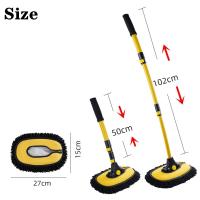 Fregona para lavado de coches, cepillos de limpieza superabsorbentes para ruedas de ventana ajustables, herramienta de lavado de polvo, accesorios para automóviles de tres secciones - details 0