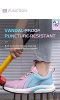 Zapatos de seguridad a la moda con puntera de acero, zapatillas de trabajo para hombres y mujeres, nuevos zapatos de trabajo, botas de seguridad para el trabajo a prueba de pinchazos, calzado de seguridad - details 7
