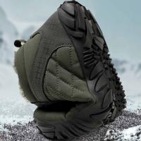 Botas de nieve de invierno para hombres y mujeres, zapatos descalzos forrados de piel cálida, repelente al agua, caja de punta ancha, botines ligeros para exteriores - details 8