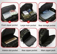 Mochila Táctica de Láser para Pesca con Bolsillo Molle para Viajes al Aire Libre Camping Senderismo Ciclismo Bolso de Mano para Señuelos y Rodillo de Pecho - details 9