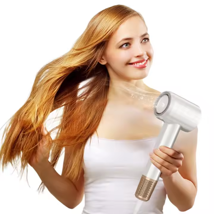 Secador de pelo de bajo ruido Secador de pelo de secado rápido de alta potencia para el hogar Secador de pelo de alta velocidad de iones negativos - 1