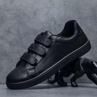 Zapatos blancos nuevos de otoño de alta calidad para niños, zapatos de cuero informales a la moda para hombres, zapatos ligeros y cómodos - details 5