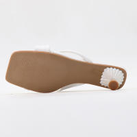 Sandalias sexys con punta cuadrada y tacones bajos. - details 11