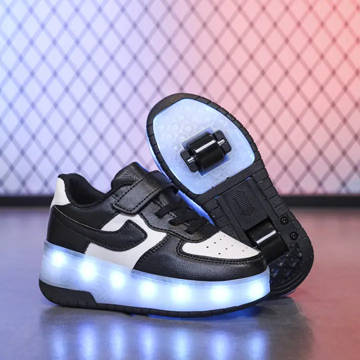 Zapatos de Patinaje Multifuncionales para Niños Versión Popping en Negro y Rojo Deportes y Moda - 1