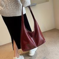 Bolso de mano rojo de gran capacidad, de estilo Vintage de PU bolso de hombro, monedero nupcial elegante, 1 unidad - details 5