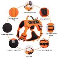 Nuevo arnés táctico para perros estilo chaleco con correa antitirones: diseño reflectante a prueba de escapes para caminar de forma segura perros medianos/grandes - details 2