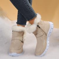 Botas de nieve para mujer, zapatos cálidos, botas cálidas de algodón a la moda para invierno, zapatos planos para mujer - details 6