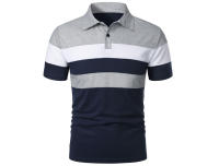 Polo de golf a rayas para hombre, camiseta de manga corta con solapa, ropa deportiva transpirable, camisetas de verano - details 7