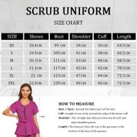 Uniformes de Spa de belleza, camisa de manga corta a la moda, bata médica de alta calidad, uniforme veterinario para mujer, chaqueta de enfermería suave superior - details 1