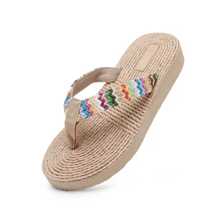 Zapatillas de Playa para Mujer de Verano Cómodas y Gruesas Pantuflas Casuales con Suela Gruesa - 1