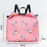 Mochila Deportiva Portátil para Niños y Niñas Impermeable con Separación Húmeda y Seca Material Exterior de Poliéster y PVC Diseño de Playa de Dibujos Animados - details 5