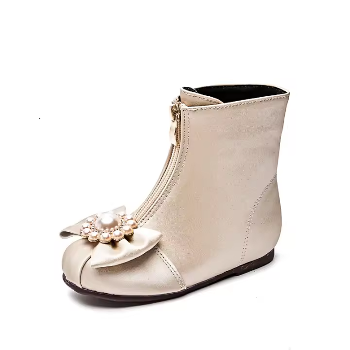 Nuevo terciopelo dos zapatos de algodón botas de bebé para niños vestido niña princesa botas - 1
