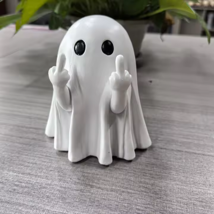 Adorno de Fantasma de Medio Dedo Decoración de Halloween Luz y Estilo Accesorio Decorativo Único - 1