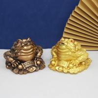 Figuritas doradas de la suerte, estatua de la buena fortuna, adorno de decoración del hogar, sapo, citrino, rana, dragón, Feng Shui - details 0