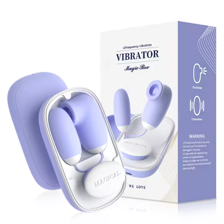 Mini Caja Mágica Vibradora Sucking Vagina Nipple Sucker Masajeador Vibrante para el Punto G - 1