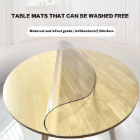 Protector de Mesa de Comedor de Madera Cubierta Protectora Redonda Clara para Hogares y Fiestas - details 2