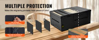 SucceBuy Caja para grabador láser, 48 x 31,5 x 19,6", visualización bidireccional, cubierta protectora ignífuga e ignífuga, extractor de aire y tubo incluidos, protege contra humo, ruido y luz - details 4