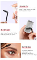 Maquillaje Bvg Juego de crema para cejas Crema transparente e impermeable para decoración de cejas Jabón para cejas - details 2