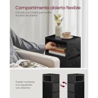Colección Kailyn Mesa de Noche Adelgazante Juego de 2 Mesa Auxiliar con 2 Cajones y Espacio Abierto - details 17