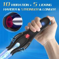 Leten masturbador glande vibrante lengua lamiendo mamada Oral retraso duradero entrenamiento de resistencia juguetes sexuales masculinos para hombres - details 2