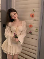 Vestido pesado estilo ballet francés picante para niña con mangas largas ceñido a la cintura, falda de princesa suave y dulce, falda esponjosa para - details 13