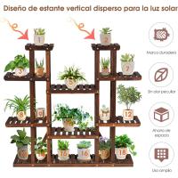 Estantería de 6 Niveles para Plantas de Madera Soporte Interior para Macetas - details 14