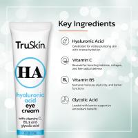 Crema para ojos TruSkin para un área de ojos hidratada y con un aspecto más brillante - Mejora la apariencia de ojeras e hinchazón - Ácido hialurónico, ácido glicólico, vitaminas C, B5, E - Crema debajo de los ojos para mujeres, 0.5 fl oz - details 2