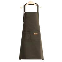 Delantal ajustable con pechera impermeable, resistente a las manchas, con dos bolsillos, para Chef de cocina, hornear, barbacoa, accesorios para equipos - details 9