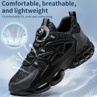 Zapatos de Seguridad para Hombres Punta de Acero, Comodidad de Cojín de Aire, a Prueba de Agujeros - details 6