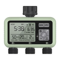 Regadera inteligente con control remoto, dispositivo automático de 3 válvulas, Digital, para jardín, flores - details 8