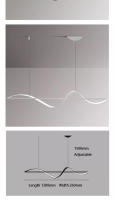 NEO Gleam-luces colgantes Led de aluminio para cocina, lámpara colgante moderna para mesa de comedor, oficina y Bar, DIY - details 6