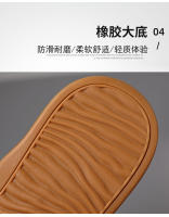 La primera capa de cuero de vaca zapatos casuales, cuero genuino transpirable zapatos de cuero de los hombres, deportes. - details 14