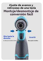Taladro atornillador a batería para casa juego de destornilladores electricista - details 9