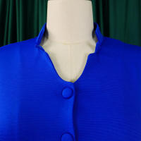 Conjunto de dos piezas de pantalón de pierna ancha plisado y top de manga acampanada de nueva moda de primavera para mujer D553 - details 24