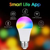 Bombilla inteligente con WiFi, luz LED regulable con Control de voz, lámpara RGB, compatible con Alexa y Google Home, 9W - details 1