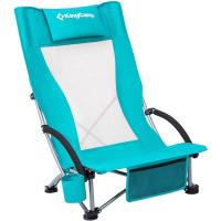 Sillas Plegables Playa con Respaldo Alto con Reposacabezas Silla Plegable Camping Respaldo Reclinable para Playa Cian - details 0