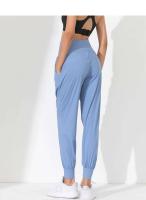 Pantalones de Yoga para Mujer de Secado Rápido Suelto, Cansado, Plisado, Bolsillos, Para Correr, Capris, Pantalones Deportivos - details 7