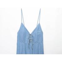 BUNO-verano 2025 nueva falda larga suelta adelgazante que cubre el vientre estilo de vacaciones temperamento francés hermoso vestido sin mangas. - details 3
