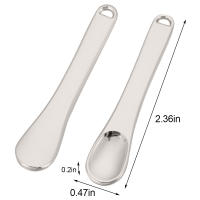 Cuchara de Cosméticos de Metal para Maquillaje Mascarilla de Crema Spoon Reutilizable Herramienta de Belleza para el Rostro y la Piel - details 0