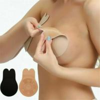 Sujetadores autoadhesivos de realce para mujer, sujetador Invisible sin tirantes de silicona, cinta adhesiva reutilizable para levantamiento de senos, cubierta para pezones de conejo, almohadillas para sujetador - details 4