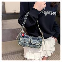 Bolso de mano de moda, bolso vaquero Retro, bolso cruzado para axila, bolso de hombro para chica picante, bolso para axila, bolso de tela Y2K, ropa de calle - details 18