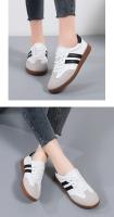 Nuevos zapatos de mujer, zapatos planos informales a la moda, zapatos vulcanizados para mujer, zapatillas para caminar al aire libre, zapatos clásicos cómodos para mujer, negro y blanco - details 8