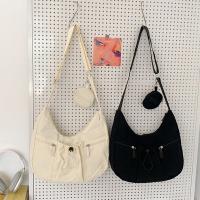 Bolso cruzado de estilo coreano, bolso plisado con cordón de gran capacidad, versátil, ligero con monedero - details 26