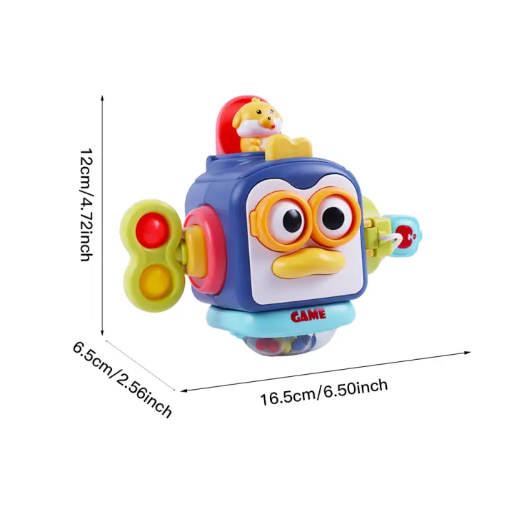Activity Busy Cube Children Montessori Early Educational Sensory Busy Board Toy Hand-Eye Coordination Fine Motor Training Aids - 1