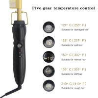 Negative ion portable hair straightening comb multi-function rapid heating household PTC heating copper comb - details 4