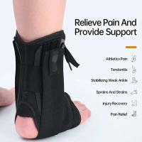 Soporte ajustable tanto para hombres como para mujeres, protector de tobillo con cordones, estabilizador de pie para correr, baloncesto y deportes seguros, - details 3